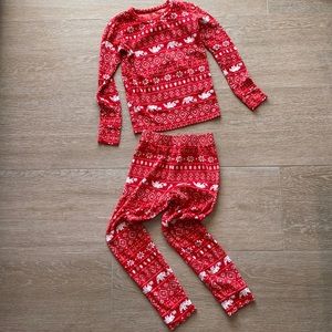 Cat & Jack Christmas /Winter red pajama pant set, size 6